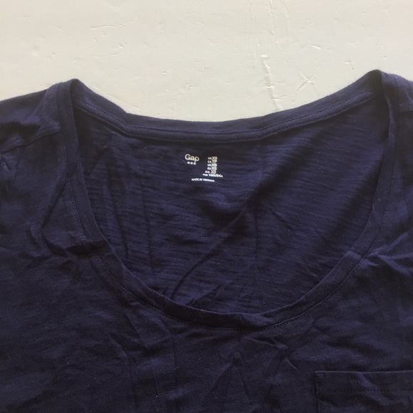 GAP FACTORY NAVY BLUE FOREVER SOFT SCOOP NECK AHORT SLEEVE TEE SHIRT NAVY XS NWT - Picture 9 of 12